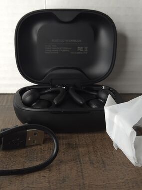 TP03 Sports Wireless Earbuds - Over-Ear Hook Bluetooth Headphones with LCD Scree